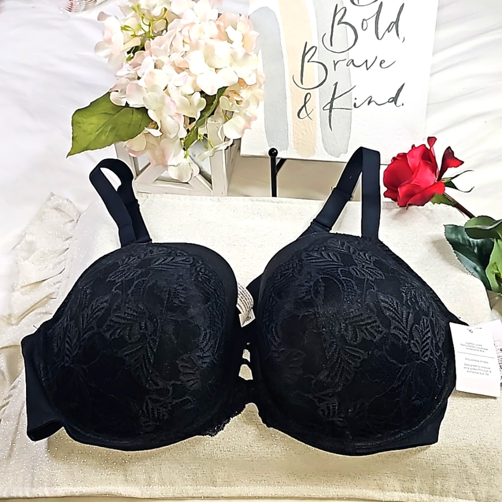 Auden Black Bra Size 40DDD